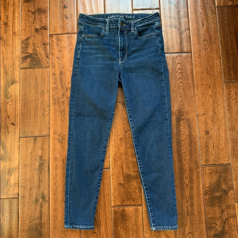 AE dark wash jegging